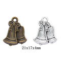 Zinc Alloy Christmas Bell Charm Pendant for DIY Necklace Bracelet Jewelry Making view 1