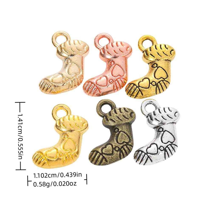 Zinc Alloy Christmas Stocking Charm Pendant No.120238 for DIY Necklace Bracelet Jewelry Making