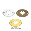 Zinc Alloy Heart Charm Pendant No.529417 for DIY Necklace Bracelet Jewelry Making view 1