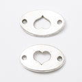 Zinc Alloy Heart Charm Pendant No.529417 for DIY Necklace Bracelet Jewelry Making view 3