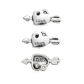 Zinc Alloy Arrow Heart Charm Pendant for DIY Necklace Bracelet Jewelry Making view 2
