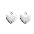 Zinc Alloy Heart Charm Pendant No.497389 for DIY Necklace Bracelet Jewelry Making view 3