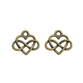Zinc Alloy Heart Charm Pendant No.256373 for DIY Necklace Bracelet Jewelry Making view 2