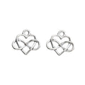 Zinc Alloy Heart Charm Pendant No.256373 for DIY Necklace Bracelet Jewelry Making view 3
