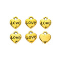 Zinc Alloy Heart Charm Pendant No.760390 for DIY Necklace Bracelet Jewelry Making view 3