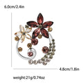 Alloy Rhinestone Flower Brooch For Vintage Dresses And Cheongsam Accessories view 4