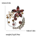 Alloy Rhinestone Flower Brooch For Vintage Dresses And Cheongsam Accessories view 6