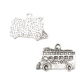 Zinc Alloy Bus Charm Pendant for DIY Necklace Bracelet Jewelry Making view 3