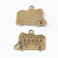 Zinc Alloy Bus Charm Pendant for DIY Necklace Bracelet Jewelry Making view 2