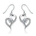2024 New Trendy Korean Style Long Heart Drop Earrings For Women, Face Slimming Fashion Ear Jewelry view 5