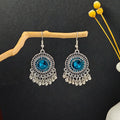 Geometric Ethnic Seed Bead Tassel Earrings Vintage Bohemian Travel Souvenir Drop Earrings view 4