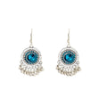Geometric Ethnic Seed Bead Tassel Earrings Vintage Bohemian Travel Souvenir Drop Earrings view 5