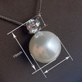 Korean Japanese Simple Faux Pearl Jewelry Set, Bridal Bridesmaid Earrings And Necklace Set view 5