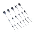 3-6mm Stainless Steel Ball Stud Earring Pins Round Bead DIY Jewelry Findings No Backs Stud Earrings view 3