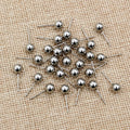 3-6mm Stainless Steel Ball Stud Earring Pins Round Bead DIY Jewelry Findings No Backs Stud Earrings view 4