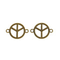 Zinc Alloy Peace Sign Charm Pendant No.682915 for DIY Necklace Bracelet Jewelry Making view 3