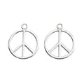 Zinc Alloy Peace Sign Charm Pendant No.322981 for DIY Necklace Bracelet Jewelry Making view 3
