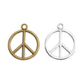 Zinc Alloy Peace Sign Charm Pendant No.322981 for DIY Necklace Bracelet Jewelry Making view 4