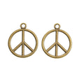 Zinc Alloy Peace Sign Charm Pendant No.322981 for DIY Necklace Bracelet Jewelry Making view 2