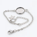12-20mm Inner Diameter Stainless Steel Bracelet Cabochon Base Tray For DIY Jewelry Accessories view 2