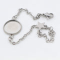 12-20mm Inner Diameter Stainless Steel Bracelet Cabochon Base Tray For DIY Jewelry Accessories view 3