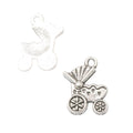 Zinc Alloy Baby Stroller Charm Pendant for DIY Necklace Bracelet Jewelry Making view 3