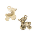 Zinc Alloy Baby Stroller Charm Pendant for DIY Necklace Bracelet Jewelry Making view 2