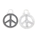 Zinc Alloy Peace Sign Charm Pendant No.721205 for DIY Necklace Bracelet Jewelry Making view 3