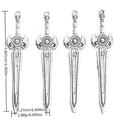 Antique Silver Zinc Alloy Weapon Charm Pendant No.860282 for DIY Necklace Bracelet Jewelry Making view 1