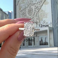 Light Luxury Minimalist Thin Rectangle Ring Super Sparkling Statement Index Finger Jewelry view 4