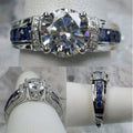 Geometric Zircon Ring, Japanese Korean Fashion Unisex Trendy European Proposal Ring view 2