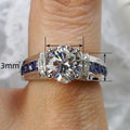 Geometric Zircon Ring, Japanese Korean Fashion Unisex Trendy European Proposal Ring view 4