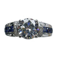 Geometric Zircon Ring, Japanese Korean Fashion Unisex Trendy European Proposal Ring view 5