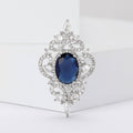 Alloy Hollow Zircon Court Style Brooch Pin For Women's Apparel view 2