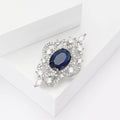 Alloy Hollow Zircon Court Style Brooch Pin For Women's Apparel view 3