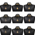 European American Vintage Geometric Round Stainless Steel Earrings 2 Piece Set For Women view 1