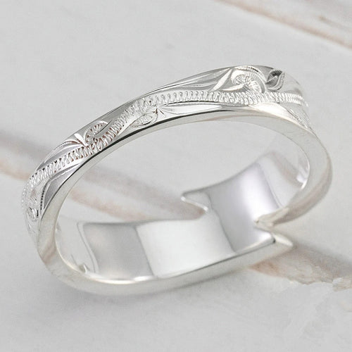 European American Metallic Feather Ring Hip Hop Trendy Vintage Adjustable Unisex Finger Jewelry