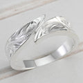European American Metallic Feather Ring Hip Hop Trendy Vintage Adjustable Unisex Finger Jewelry view 1