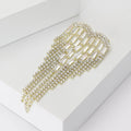 Alloy Rhinestone Heart Chain Brooch For Dresses And Suits view 3