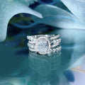 Elegant Oval Multi Layer Ring For Women, Niche Designer Light Luxury Statement Hand Jewelry view 3