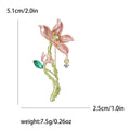 Alloy Enamel Lotus Brooch For Elegant Cheongsam And Coat Decoration view 4