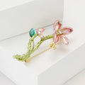 Alloy Enamel Lotus Brooch For Elegant Cheongsam And Coat Decoration view 3