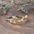 Women's Thorn Flower Zircon Ring Delicate Floral Vine Pastoral Style Simple Index Finger Jewelry view 5
