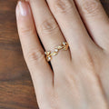 Women's Thorn Flower Zircon Ring Delicate Floral Vine Pastoral Style Simple Index Finger Jewelry view 4