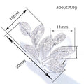 Fashion Leaf Decor Zircon Statement Ring For Women, Floral Index Finger Jewelry view 4