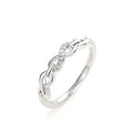 Women's Twisted Chain Ring, Minimalist Braid Infinity 8 Design Niche Index Finger Ring view 5