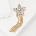 Alloy Rhinestone Meteor Brooch Pin For Dresses And Suits view 3