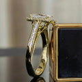 New Square Crystal Ring For Women, Princess Style Elegant Engagement Fashion Jewelry Accessory view 2