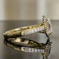 New Square Crystal Ring For Women, Princess Style Elegant Engagement Fashion Jewelry Accessory view 3