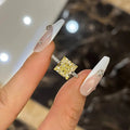 European American Square Sugar Ring For Women, Korean Drama Princess Style Fashion Jewelry view 2